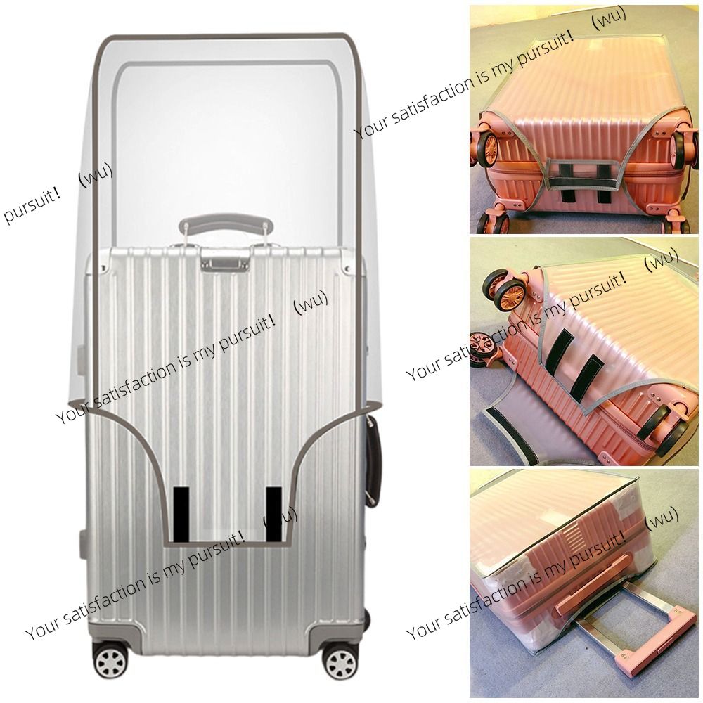 Luggage Protective Cover Transparent - ผ้าคลุมกระเป๋าเดินทางแบบใสกันน้ำ PVC ป้องกันฝุ่น ขนาด 16-28 นิ้ว