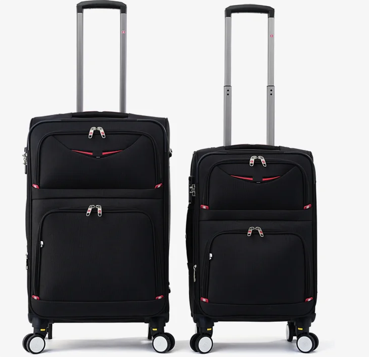 Spinner Wheel Rolling Suitcase 20 Inch - กระเป๋าเดินทางขนาด 20 นิ้ว ล้อถอดได้ กระเป๋าเดินทางผู้ชาย ผ้า