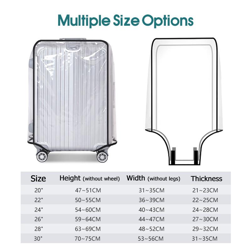 ปลอกคลุมกระเป๋าเดินทางแบบใส กั - Luggage Protective Cover Transparent บทวิจารณ์และราคา