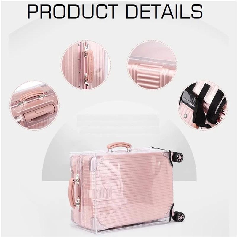 1 ชิ้น PVC ใส ป้องกันรอยขีดข่ว - Luggage Protective Cover Transparent บทวิจารณ์และราคา