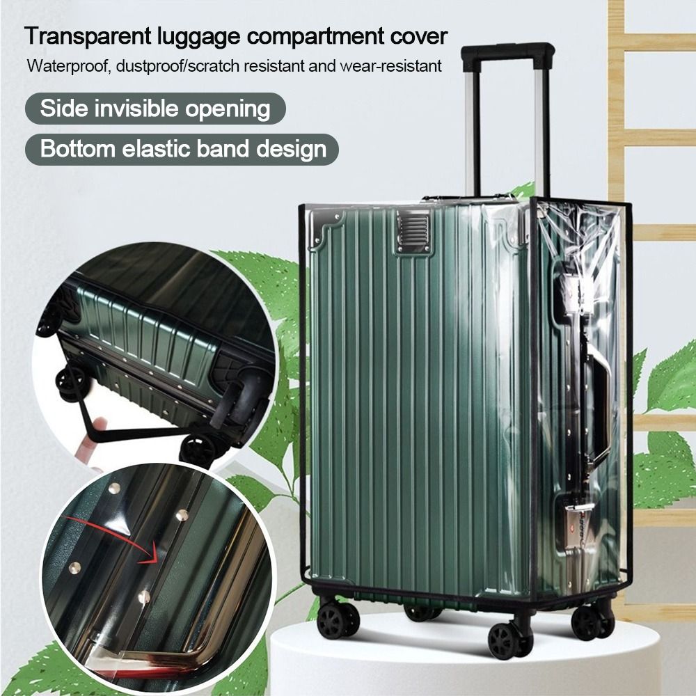 ผ้าคลุมกระเป๋าเดินทางแบบใส ทนท - Waterproof Suitcase Cover Protector บทวิจารณ์และราคา