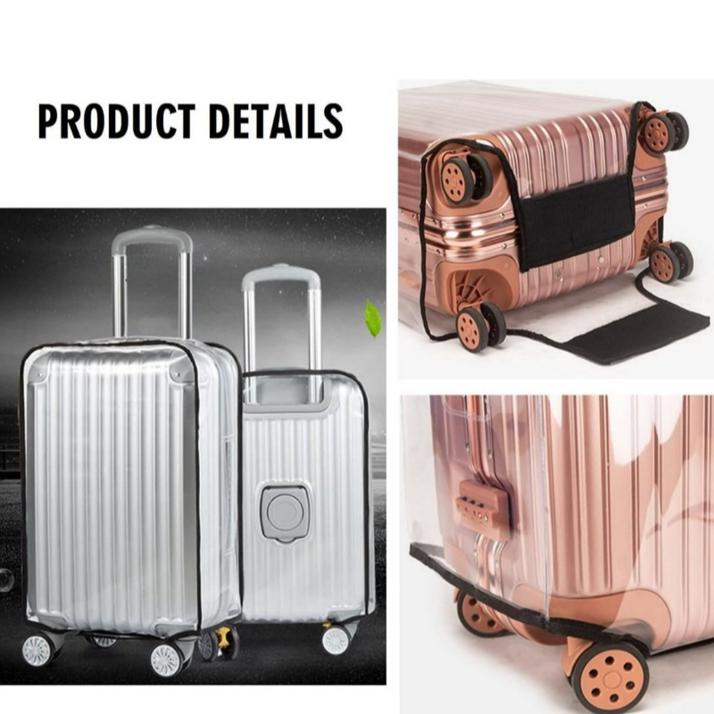 ปลอกคลุมกระเป๋าเดินทางแบบกันน้ - Luggage Protective Cover Transparent บทวิจารณ์และราคา