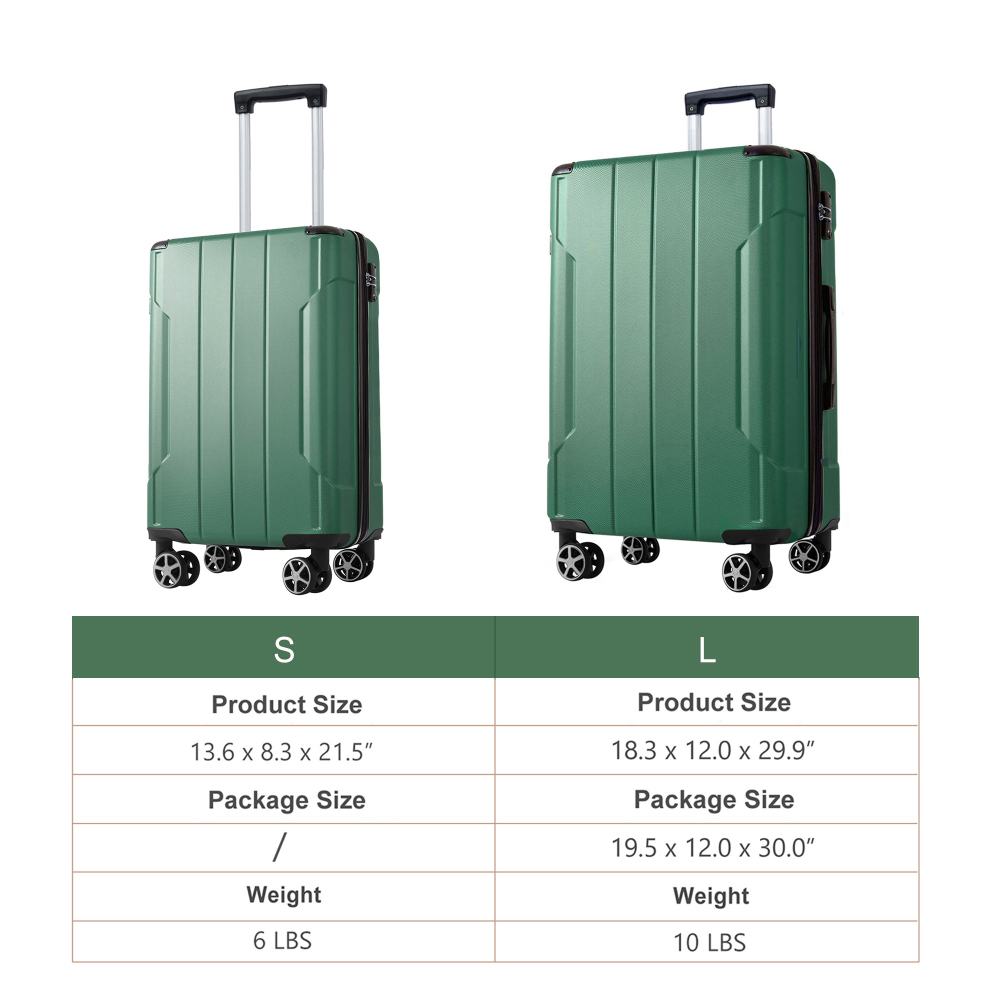 ชุดกระเป๋าเดินทางแบบแข็ง 2 ชิ้ - Expandable Hard Shell Luggage Set บทวิจารณ์และราคา
