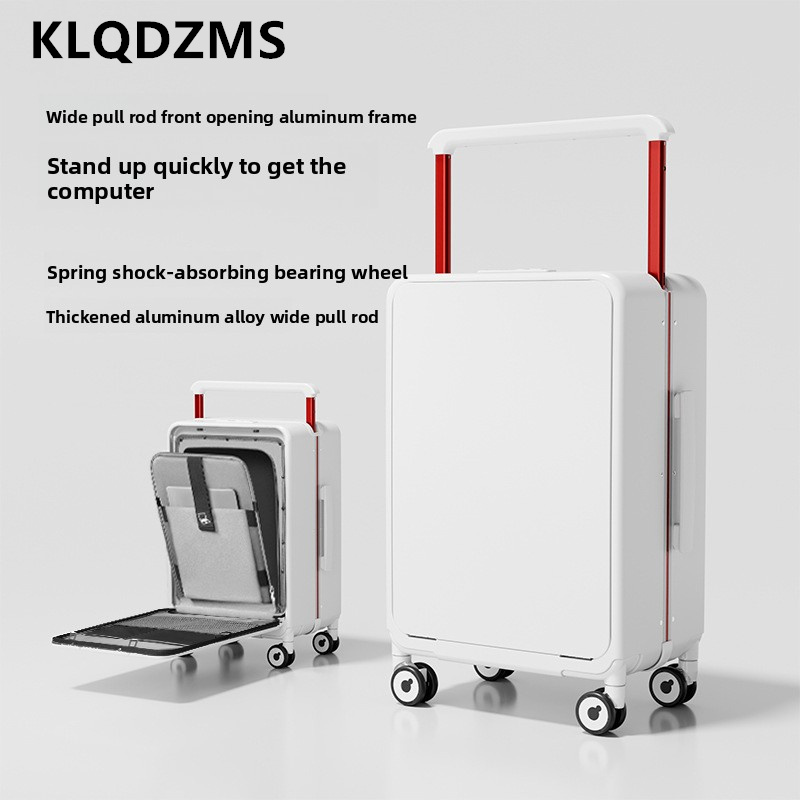 กระเป๋าเดินทางผู้ชาย KLQDZMS ข - Spinner Wheel Rolling Suitcase 20 Inch บทวิจารณ์และราคา