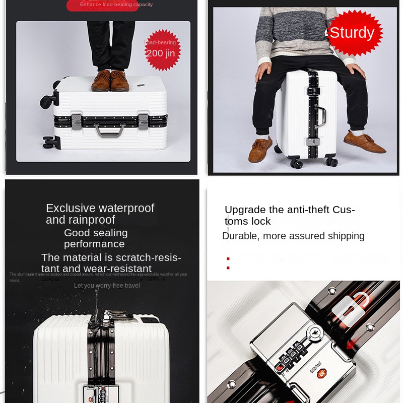 กระเป๋าเดินทางโครงอะลูมิเนียมส - Spinner Wheel Rolling Suitcase 20 Inch บทวิจารณ์และราคา