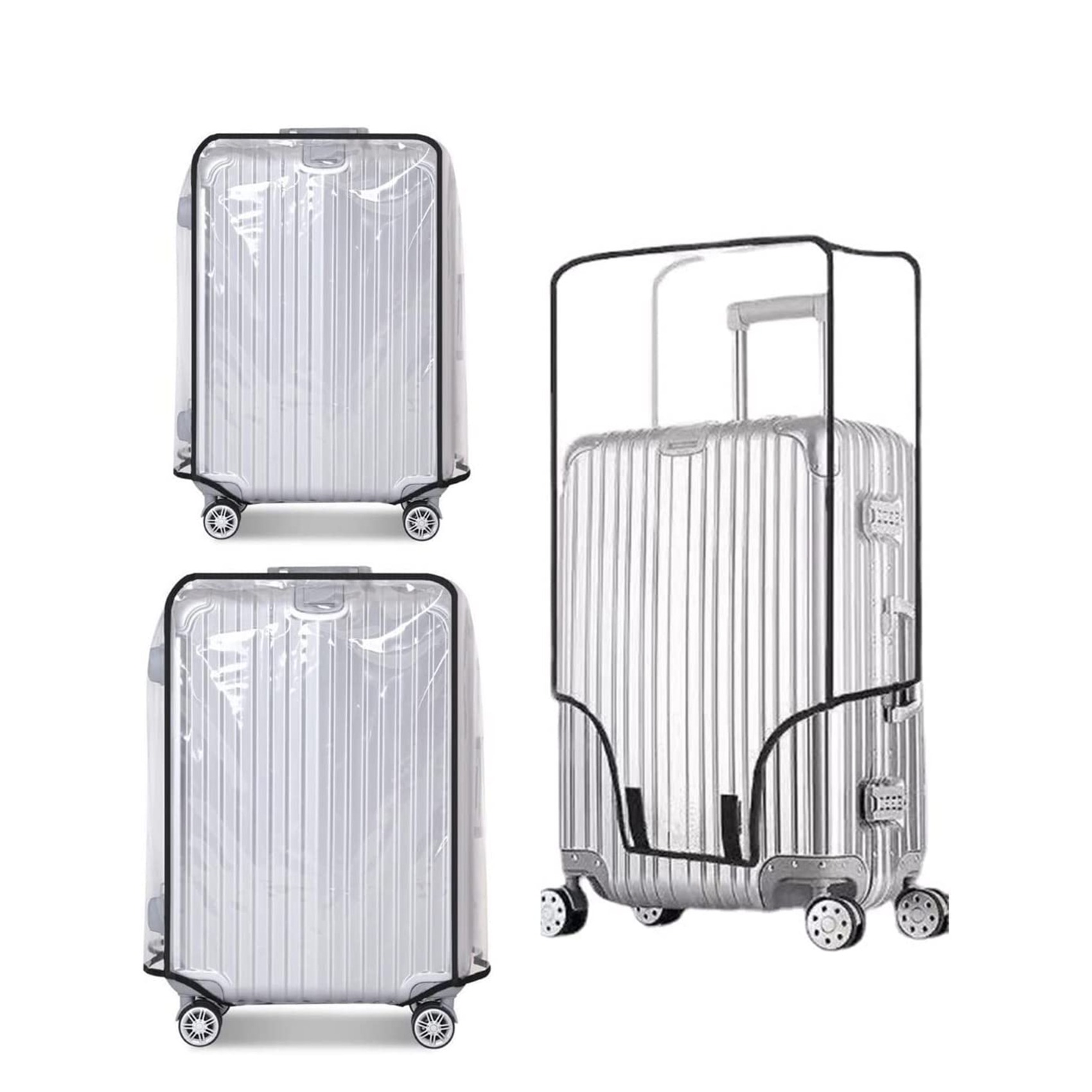 ปลอกคลุมกระเป๋าเดินทางแบบใสใหม - Waterproof Suitcase Cover Protector บทวิจารณ์และราคา