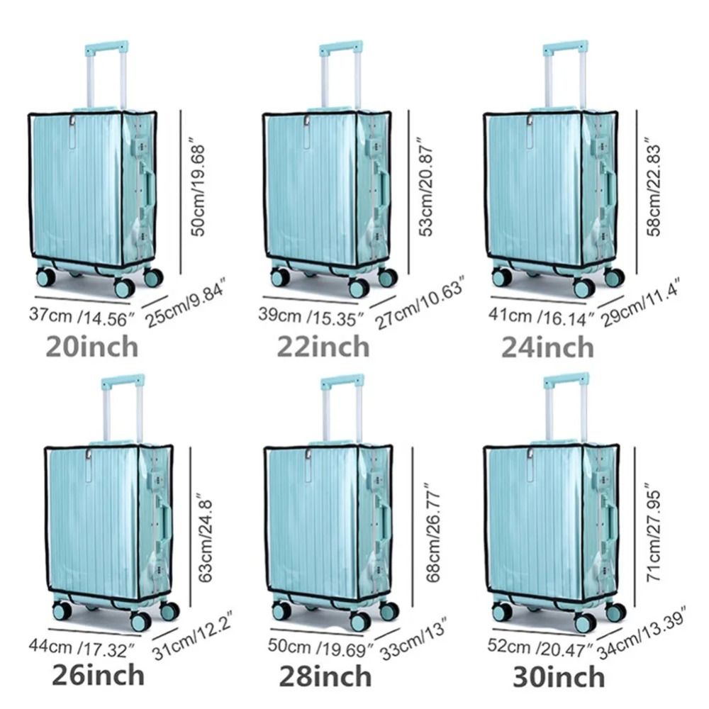 ปลอกหุ้มกระเป๋าเดินทางแบบใหม่  - Luggage Protective Cover Transparent บทวิจารณ์และราคา