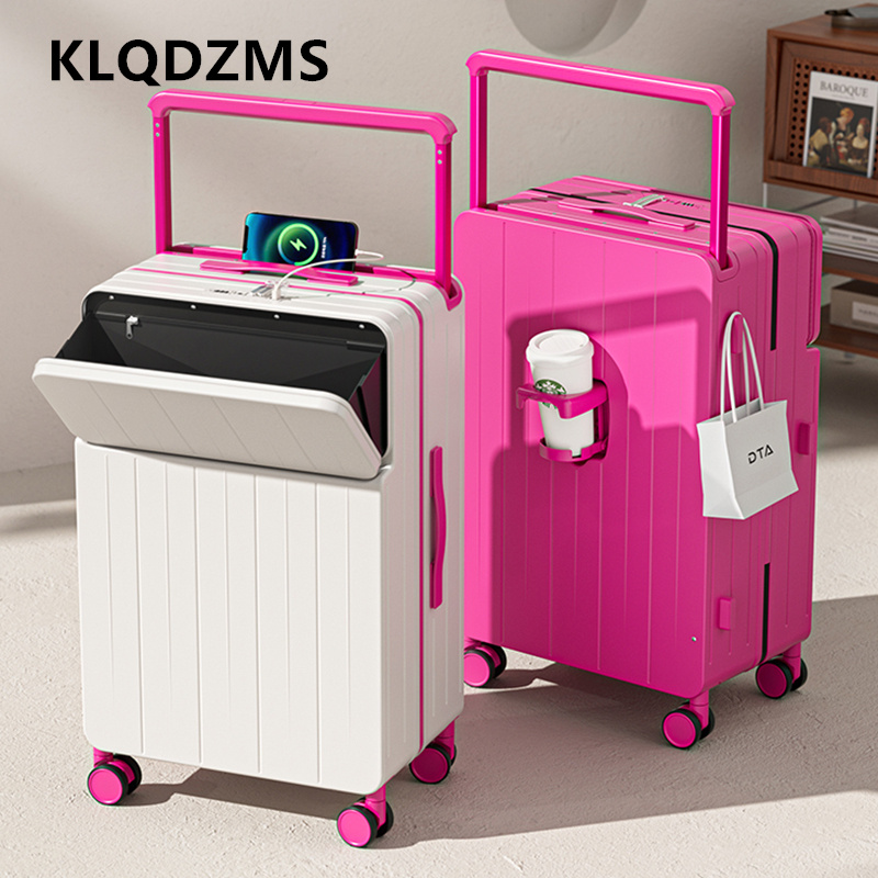 กระเป๋าเดินทางอเนกประสงค์ KLQD - Front Opening Laptop Luggage 24 Inch บทวิจารณ์และราคา