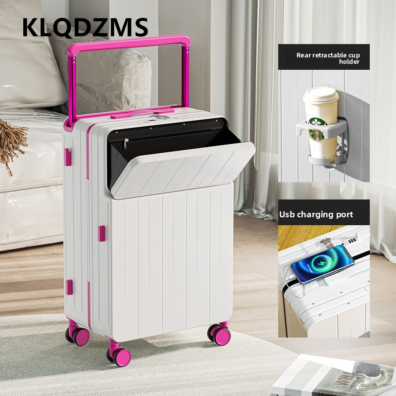 กระเป๋าเดินทางอเนกประสงค์ KLQD - Front Opening Laptop Luggage 24 Inch บทวิจารณ์และราคา