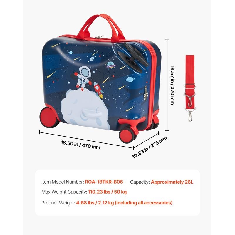กระเป๋าเดินทางแบบมีล้อสำหรับเด - Kids Ride On Suitcase Scooter บทวิจารณ์และราคา