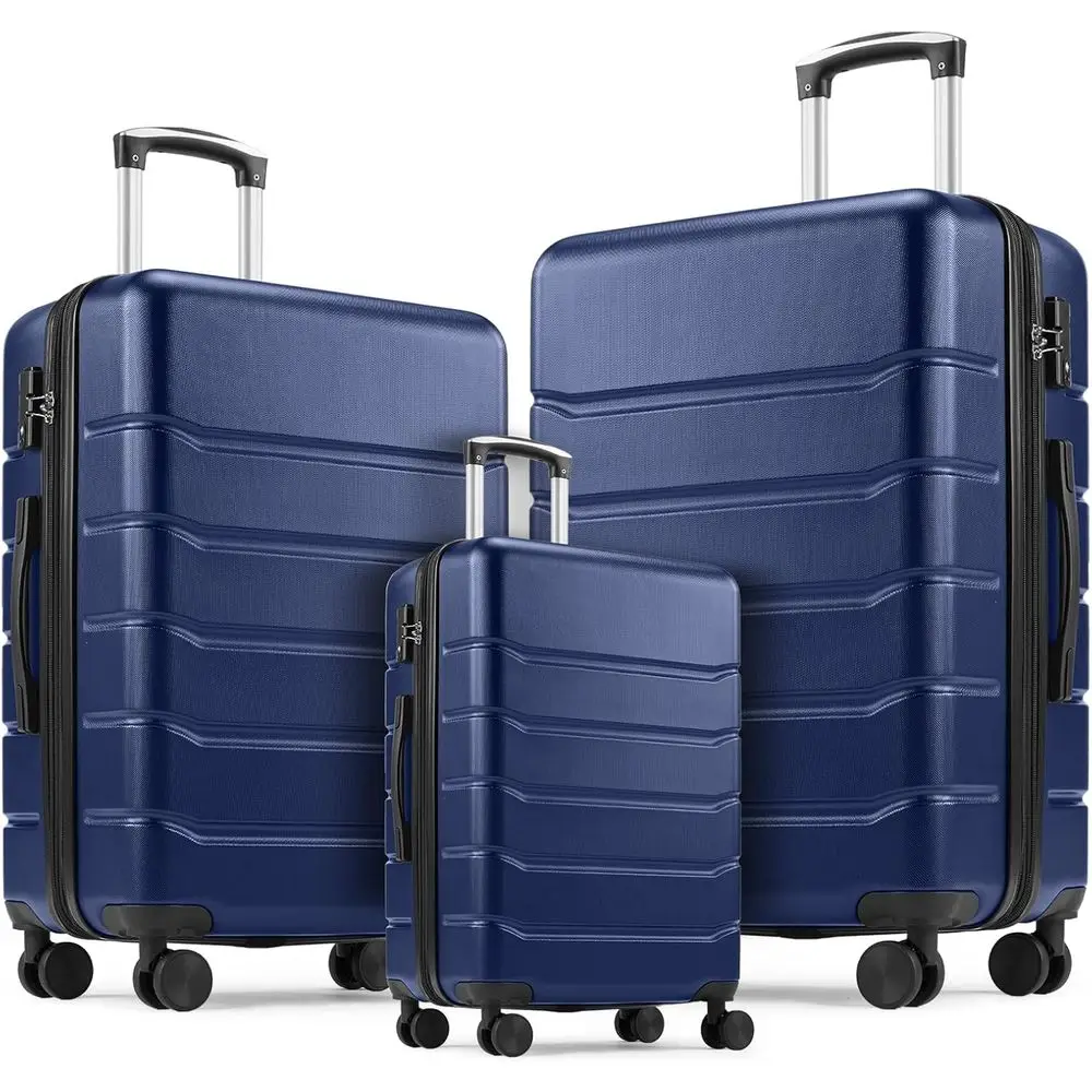 ชุดกระเป๋าเดินทางแบบแข็ง 3 ชิ้ - Expandable Hard Shell Luggage Set บทวิจารณ์และราคา