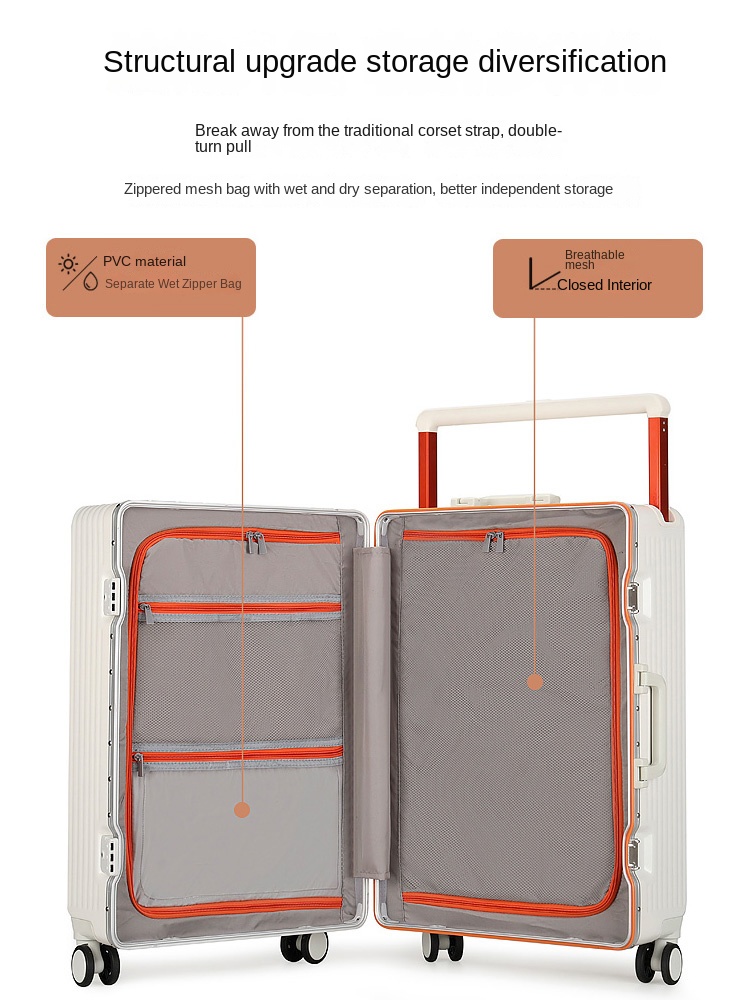 กระเป๋าเดินทางแบบมีล้อพร้อมที่ - Spinner Wheel Rolling Suitcase 20 Inch บทวิจารณ์และราคา