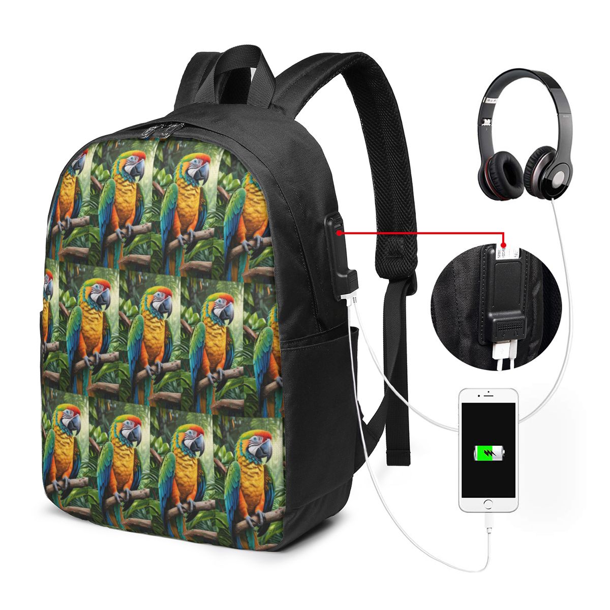 กระเป๋าเป้สะพายหลังนกแก้วมาคอว - Travel Bags บทวิจารณ์และราคา