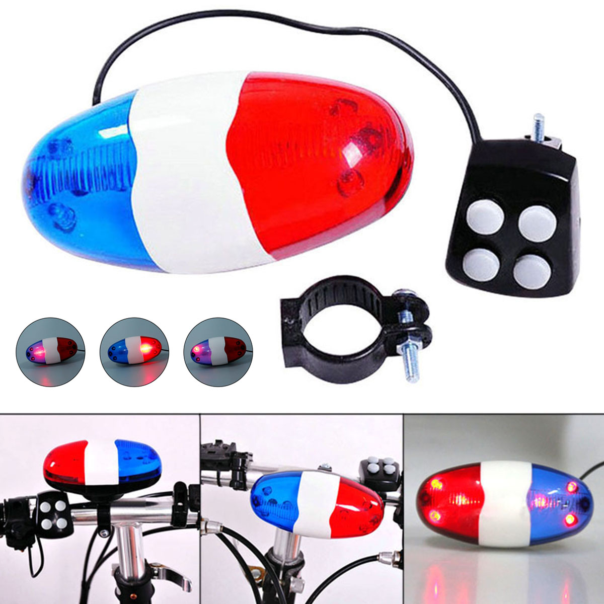 กระดิ่งจักรยาน ไฟรถตำรวจ 6 LED - Kids Ride On Suitcase Scooter บทวิจารณ์และราคา
